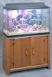 29 Gallon Aquarium Stand in Cherry Finish with Black Accents By Ameriwood Furniture
