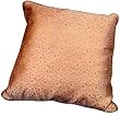Pink brocade pillow cover with small gold flowers - zippered access, Asian inspired