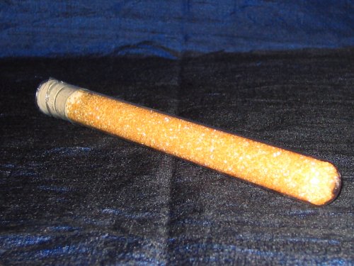 RAINBOW ORANGE SUGAR in glass tube with cork - 70 Gr by Blessac