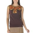 Anna Sui for Target&reg; Cotton Metallic Jacquard Tee Shirt - Brown