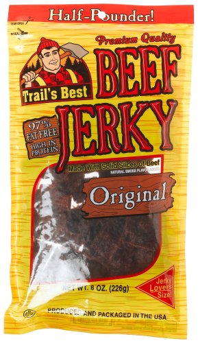 Trail's Best Original Beef Jerky, 8-Ounce Packages (Pack of 3) by Dried Beef