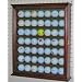 49 Golf Ball Display Case Holder Cabinet Shadow Box - Walnut Finish, Solid Wood (GB49-WAL)