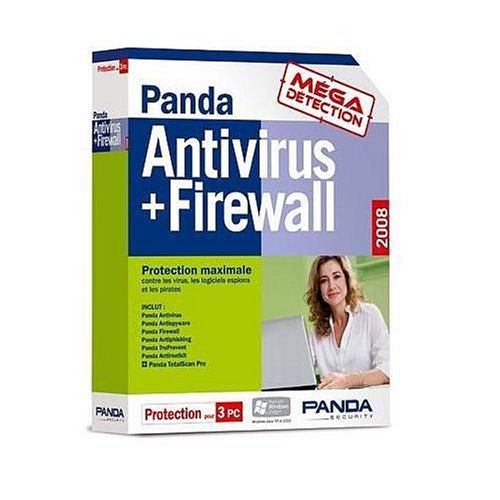 Panda Antivirus + Firewall 2008 - Complet (1 an, 3 postes)