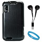 Carbon Fiber 2 Piece Protective Rubberized Crystal Hard Case for AT&T Wirel ....