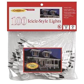 100 Mini Icicle Lights Up To 3 Sets Can Be Strung