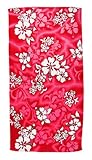 Hot Pink Hibiscus Flowers Reactive Beach Towel 60