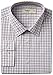 Haggar Men's Mechanical Stretch Poplin Windowpane Long-Sleeve Shirt