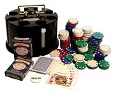 Wood Poker Rack With Professional Chips