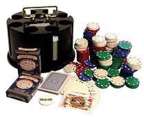Wood Poker Rack With Professional Chips