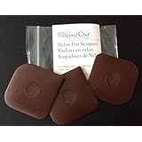 Pampered Chef Nylon Pan Scrapers Set of 3 in Brown