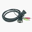 6FT Multi Monitor KVM Cable with VGA & Audio