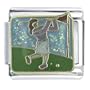Golfer Sports Italian Charms Bracelet Link