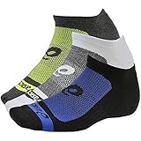 ASICS Contend No Show Sock, Surf Assorted, Pack of 3