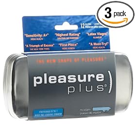Global Protection Pleasure Plus Lubricated Condoms, 12 Condoms (Pack of 3)
