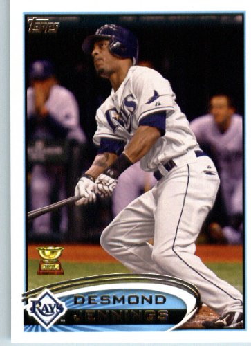 2012 Topps Baseball Card # 16 Desmond Jennings - Tampa Bay Rays (Rookie Cup) ENCASED Trading Card