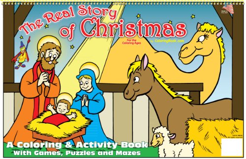 The Real Story of Christmas Coloring Book (17x11)