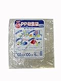 ユタカメイク:PP-収集袋(半透明) 60cm×100cm 5枚 w-41
