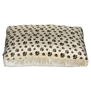 Chocolate Paw 32x24" Microplush Dog Bed