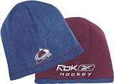 Reebok COLORADO AVALANCHE NHL Reversible Winter Knit Beanie Hat - Maroon / Blue