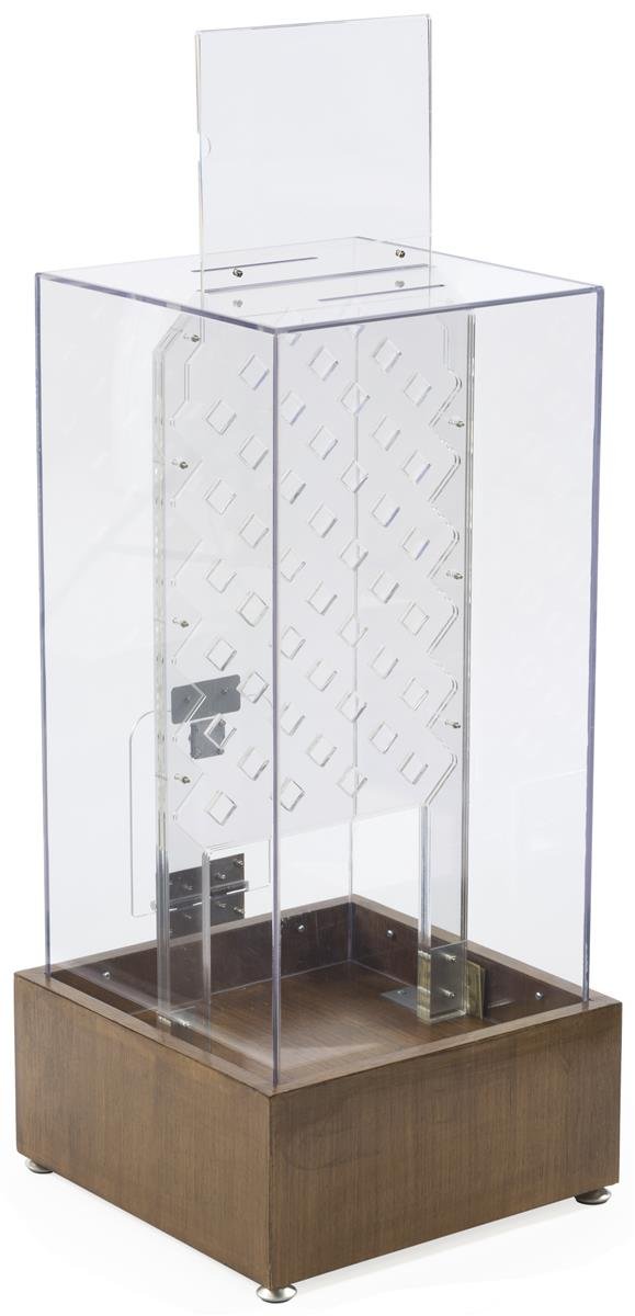 Amazon.com : Large Tall Donation Box for Charity, with Coin Drop ...