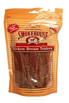 Smokehouse 100% Natural Chicken Breast Strips Dog Treats,  8 Ounce Resealable Bag