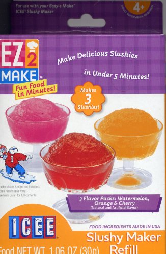 Ez-2Make ICEE Slushy Maker REFILL - 3 Flavor Packs