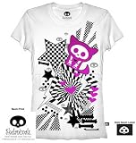 Skelanimals: Dizzy Lovestruck Kit the Cat White Junior T Shirt