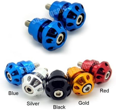 MIT Motors - BLUE - 10mm Universal Swingarm Spools - YAMAHA YZF 750, FZR 400, 600, 1000