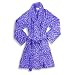  : Capelli New York - Womens Leopard Print Fleece Robe, Purple