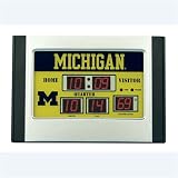 Michigan Wolverines NCAA Scoreboard Desk Clock (6.5x9)