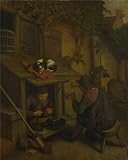 Oil Painting 'After Adriaen Van Ostade A Cobbler ' Printing On Perfect Effect Canvas , 16 X 20 Inch / 41 X 51 Cm ,the Best Game Room Decor And Home Decor And Gifts Is This High Definition Art Decorative Canvas Prints
