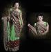 Super Bollwood Bridal Embroidered Party wear contemporary georgette banarsi sari fabric / saree / wrap