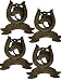 Set of 4 Heavy Deco Cast Iron Cowboy Horse Door Knocker