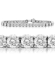 5.00 TCW 14k White Gold Certified Diamond Tennis Bracelet (G-H, VS1 Natural)