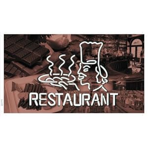 Werbeplane - ba485 - Restaurant / Pizza - Plane Banner - 90x52,5 cm