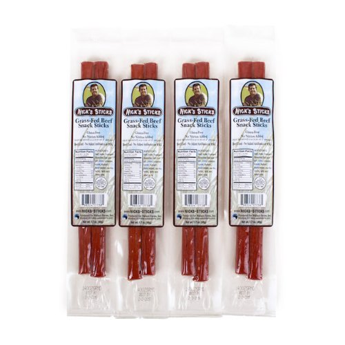 Grass-Fed Beef Snack Sticks (6 1.7oz packages of 2 sticks)