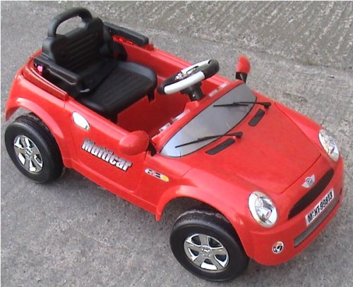 Childrens Toyshop  Toys : 6v Ride On Red Ride on Mini Cooper
