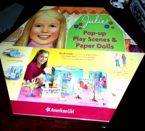 American Girl Julie Pop-up Play Scenes &amp; Paper Dolls