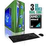 CybertronPC X-Cruiser2 CAAN1120UGL, Green, AMD ATHLON II X2 Dual Core (2.8G ....