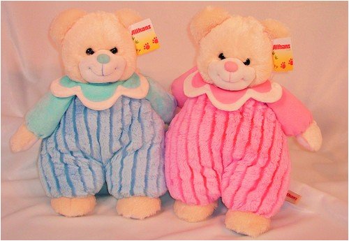 Childrens Toyshop  Used : Bär mit Blütenkragen, 2-fach sortiert H 38 cm