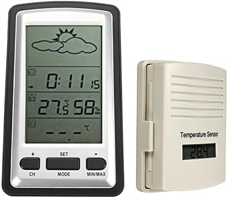 New Digital Wireless Outdoor Indoor Weather Station Thermometer Humidity Meter