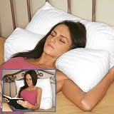 Multi position pillow - with white cover