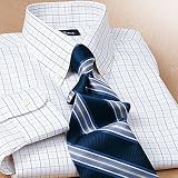Non-Iron Pinpoint Classic Check Button Down Collar, Button Cuff