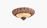 Monte Carlo MC118 Decorative Fan Mount Cappuccino Faux Alabaster with Cheetah Print 5.5 h x 14.25 w