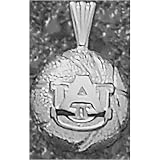 LogoArt Auburn Tigers Sterling Silver Basketball Pendant