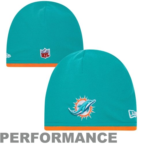 Miami Dolphins New Era Knit Beanie Hat Cap NFL Authentic & New - Large / X-Large