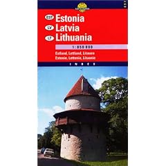 Lithuania Estonia Latvia (Cartographia European Road Map)