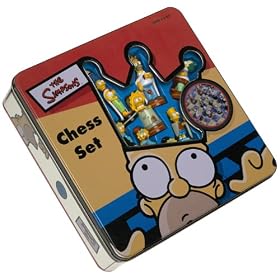 Simpsons Chess Set in a Tin