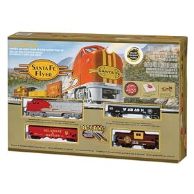 Bachmann Trains Santa Fe Flyer Ready-to-Run HO Scale Train Set from RC TriX High Performance Parts