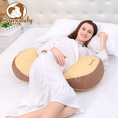 Joyourbaby Back and Belly Support Maternity Pillow (Yellow Coffee)